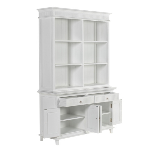 Lewis 4 Door 2 Drawer Buffet & 6 Shelf Hutch