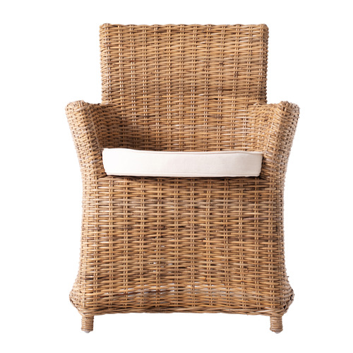Light Timber Twynam Rattan Dining Chairs