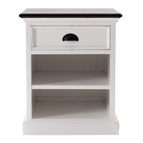 White & Black Meharry Bedside Table