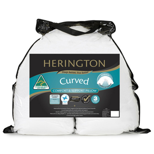 Curved Cotton Blend Pillow