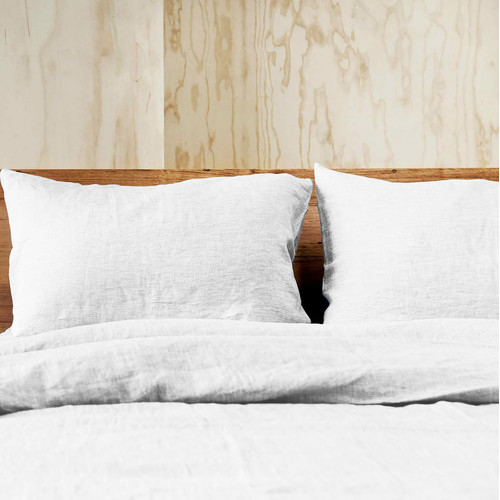 Doux Pure Linen Quilt Cover 100% Linen White