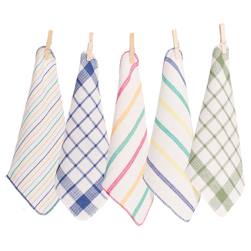 RANS 5 Piece Cotton Dishcloth Set Temple & ster