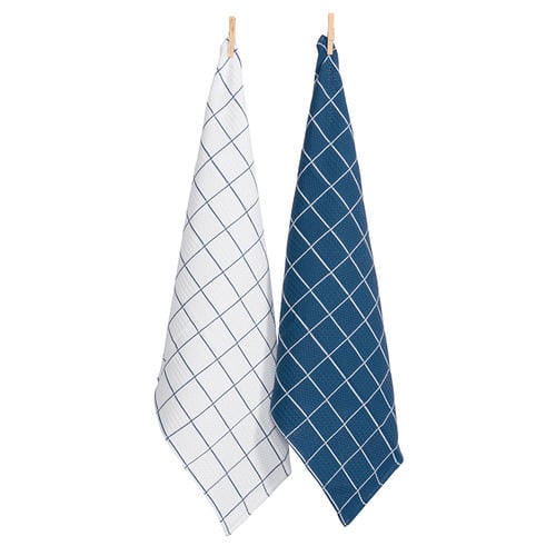 2 Piece Cambridge Waffle Cotton Tea Towel Set