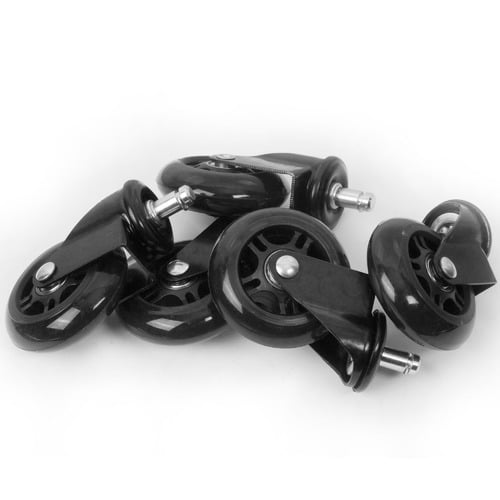 Slipstick Black Rollerblade Office Chair Wheels Temple & ster
