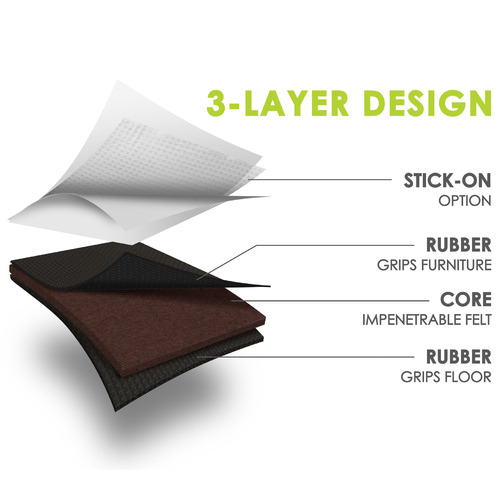 Square Gorilla Furniture Gripper Pads