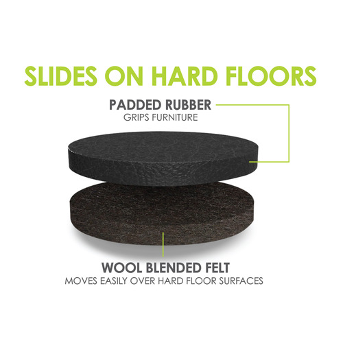 12.7cm Slipstick Hard Floor Furniture Sliders