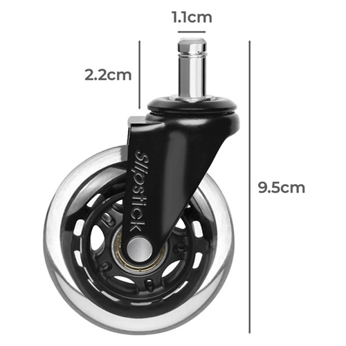 Black Rollerblade Office Chair Wheels