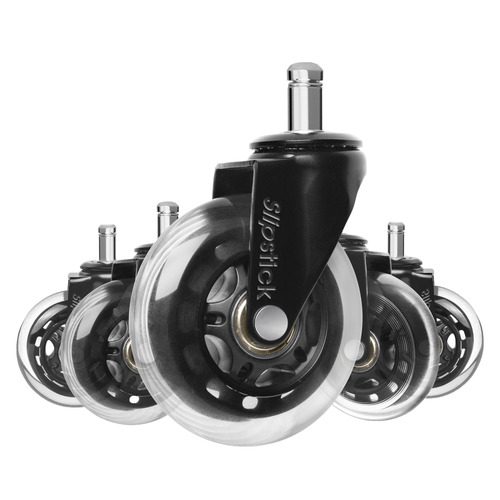 Slipstick Black Rollerblade Office Chair Wheels | Temple & Webster