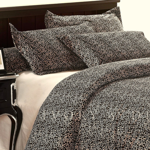 Micro Fur Doona Cover Leopard Print Temple & ster