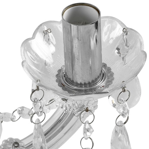 Grace Marie Therese 5 Light Chandelier Chrome