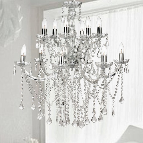 Allure Grace 12 Light Chrome Chandelier