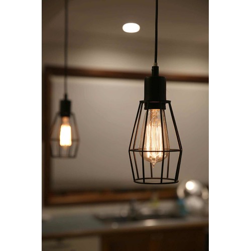 Wire Cage Industrial Pendant Light