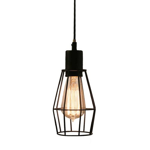 Wire Cage Industrial Pendant Light