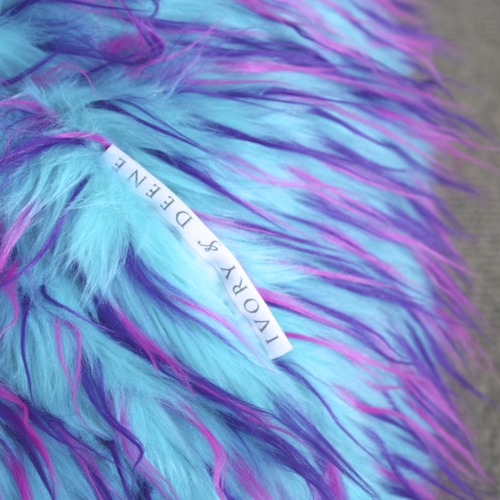 Multi Coloured Fur Beanbag Cover