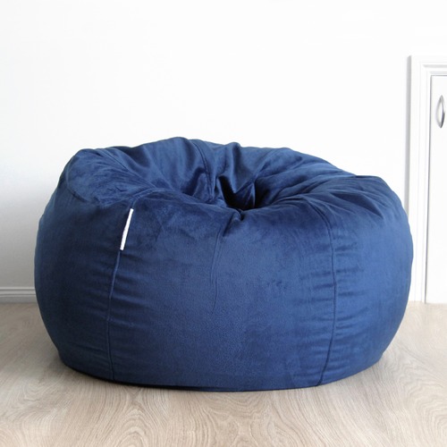 Ocean Blue Pierre Fur Beanbag Cover