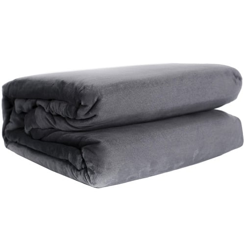 Charcoal Fur Velvet Quilt Cover Set