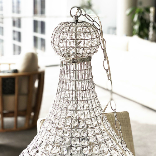 Elegant Palace Glass & Metal Chandelier