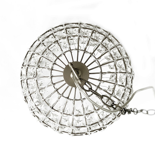 Whitney Dome Glass & Metal Pendant Light