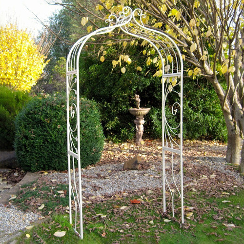 LuccaandLuna Provincial Metal Outdoor Garden Arch | Temple & Webster