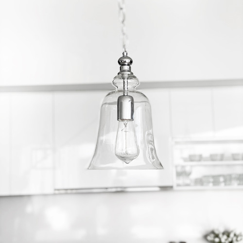 Gracie Glass Bell Pendant Light