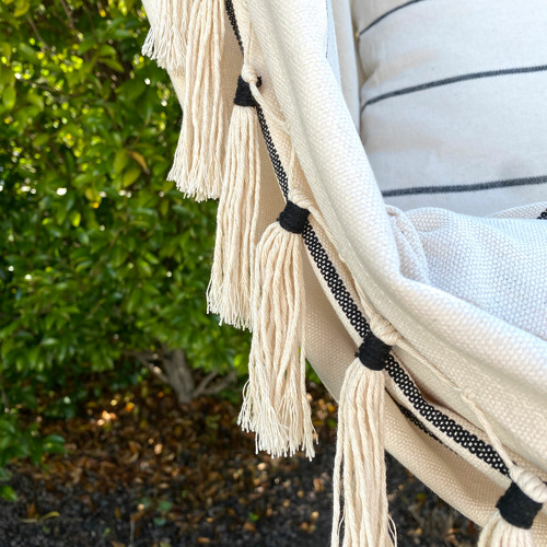White Stripe Soho Hammock Chair