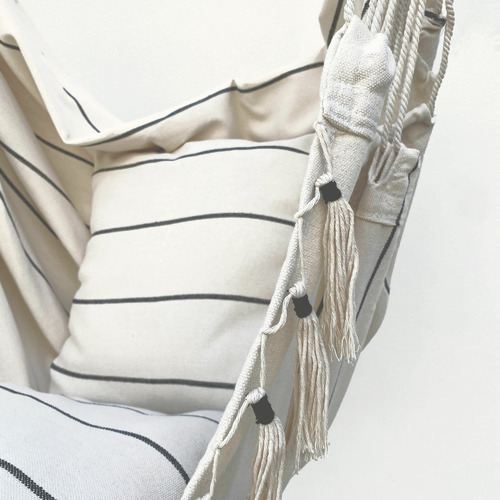 White Stripe Soho Hammock Chair