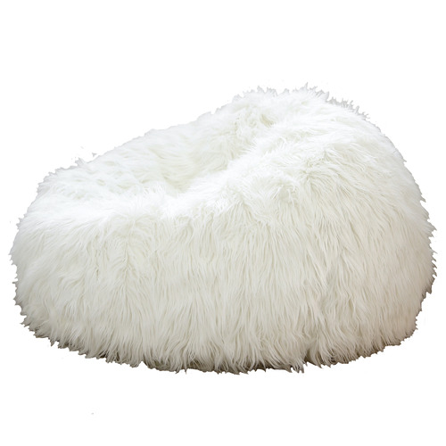 LuccaandLuna Lush Faux Fur Beanbag Cover Temple & ster