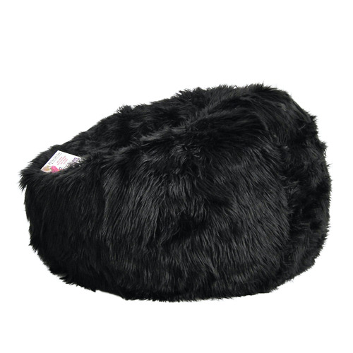 LuccaandLuna Lush Faux Fur Beanbag Cover | Temple & Webster