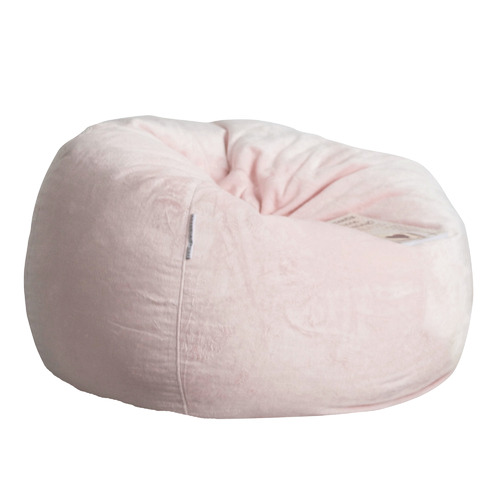 Michael Anthony Large Canvas Bean Bag Chair in Dusty Pink 