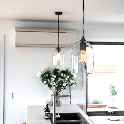 Willow Dome Metal & Glass Pendant Light