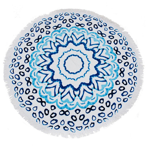 Round Beach Towel - Watercolour