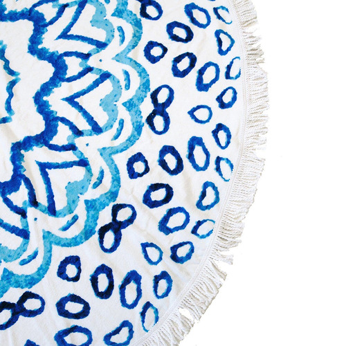Round Beach Towel - Watercolour