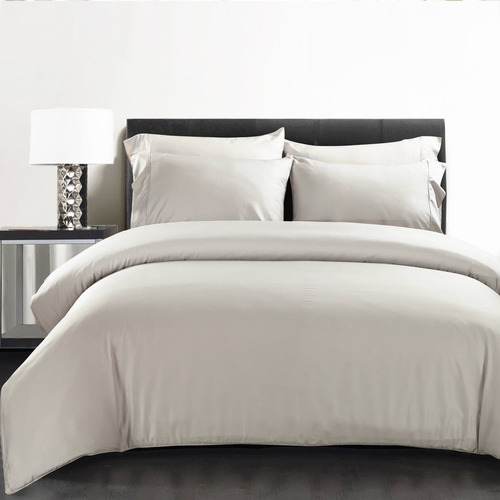 Silver Aurore Bamboo Quilt Cover Set