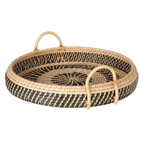 Hartwig Rattan Round Breakfast Tray