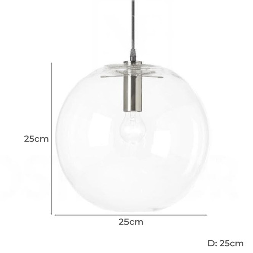 Ariana Metal & Glass Pendant Light