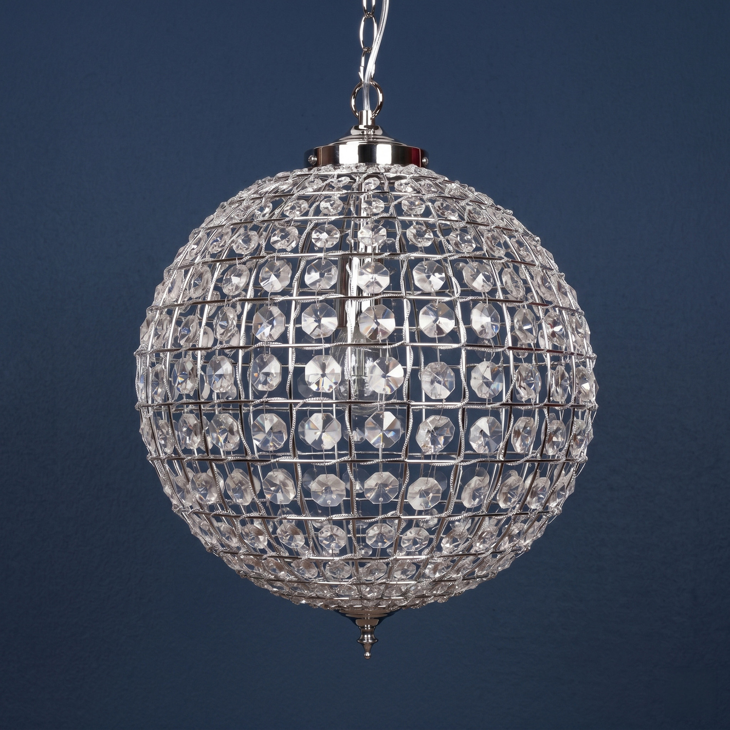Casablanca Glass & Metal Pendant Light