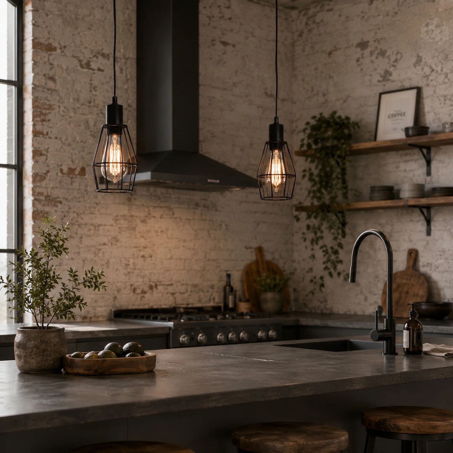 Wire-Cage-Metal-Industrial-Pendant-Light