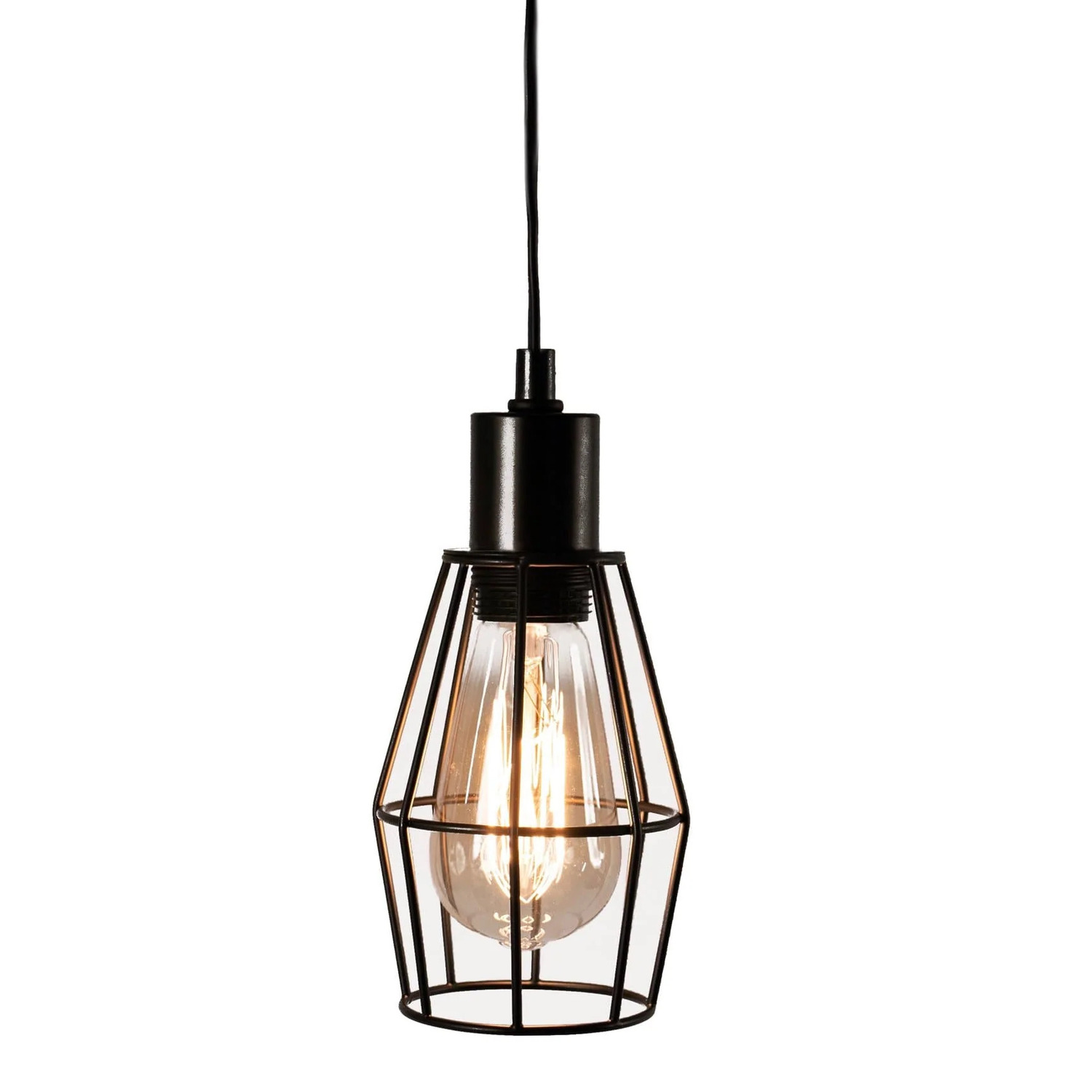 Wire-Cage-Metal-Industrial-Pendant-Light