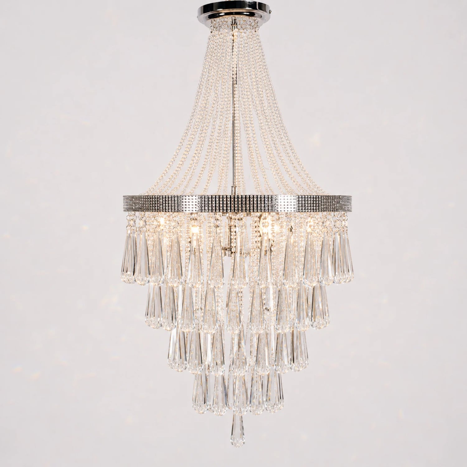 Empire Large Glass Chandelier