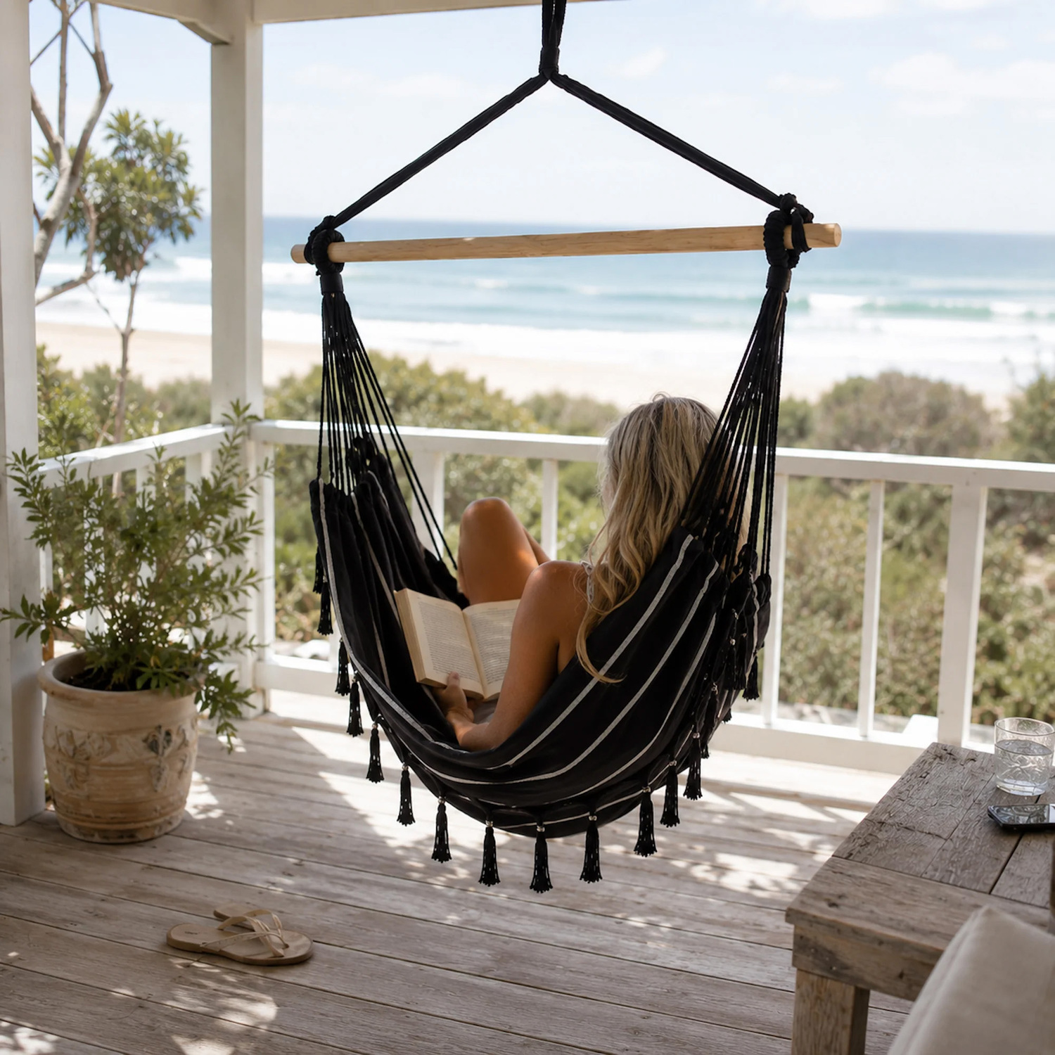 Soho-Pinstripe-Hanging-Hammock-Chair-with-Cushion