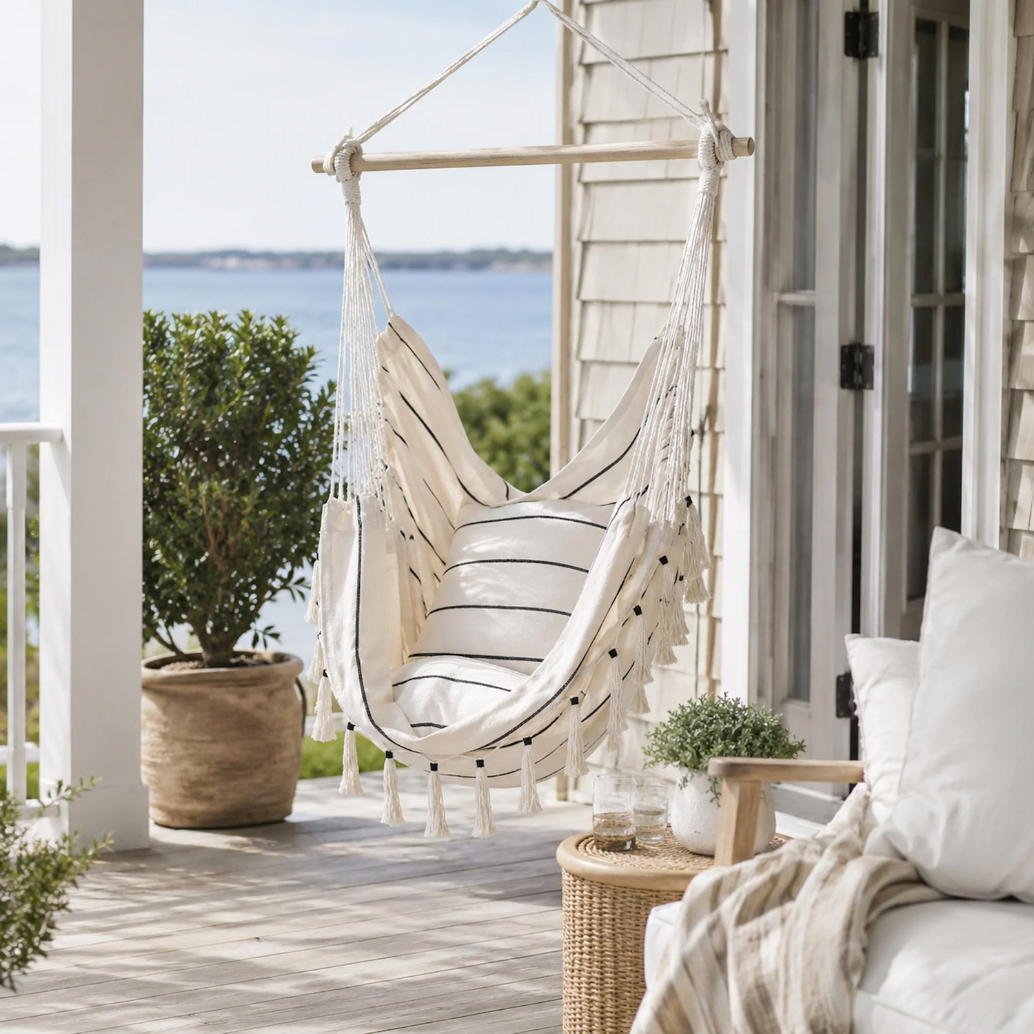 Soho-Pinstripe-Hanging-Hammock-Chair-with-Cushion