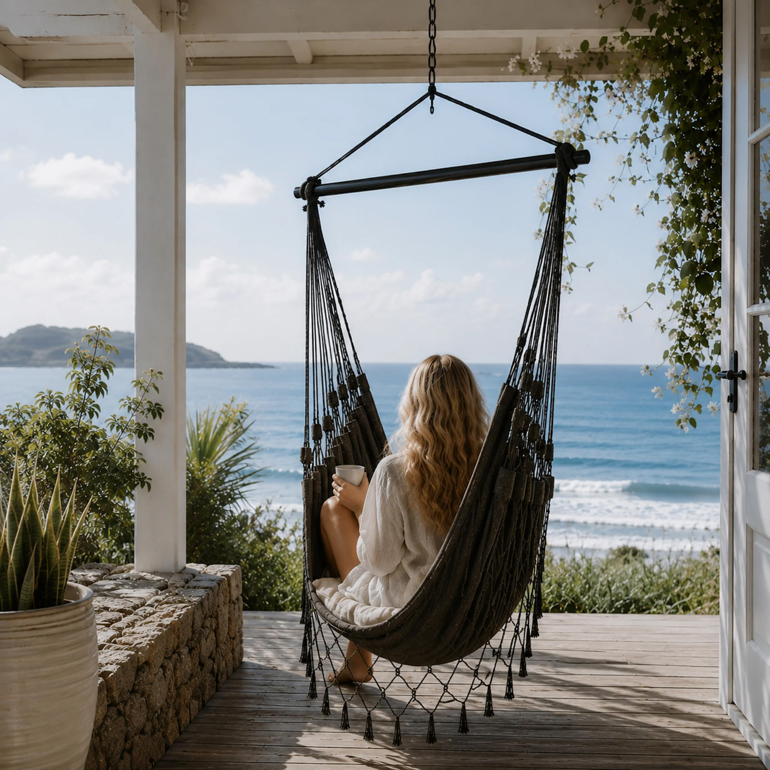 French-Provincial-Hanging-Hammock-Chair