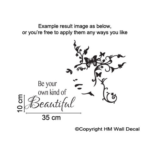 Be Your Own Kind Of Beautiful Wall Art be your own kind of beautiful diy wall art decal set | temple Be Your Own Kind Of Beautiful Wall Art be your own kind of beautiful diy wall art decal set | temple