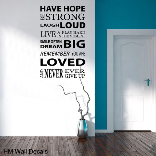 Inspiration Quote DIY Removable Wall Decal Temple & ster