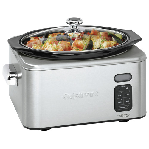 Cuisinart Programmable 6.5L Stainless Steel Slow Cooker Temple & ster