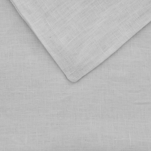Natural Home Light Grey European Flax Linen Quilt Cover Set Temple