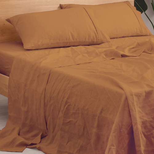 Natural Home European Flax Linen Sheet Set Temple & ster