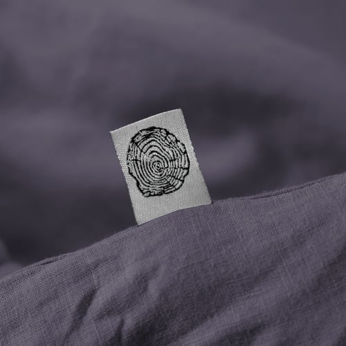 Charcoal Vintaged Hemp Quilt Cover Set