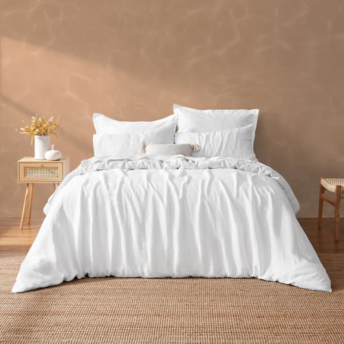 White-Natural-Home-Vintage-Washed-Hemp-Linen-Quilt-Cover-Set