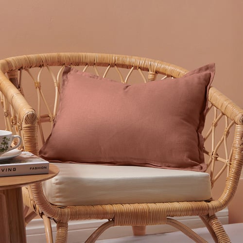 Ardenne Washed French Flax Linen Rectangular Cushion